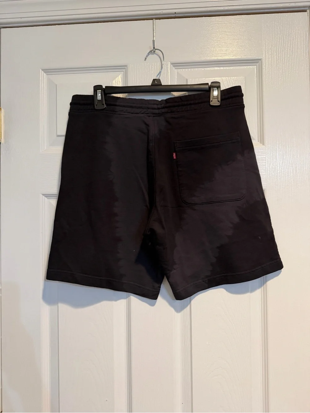 Levi's Black Men's Tie-Dye Effect Athletic Drawstring Shorts